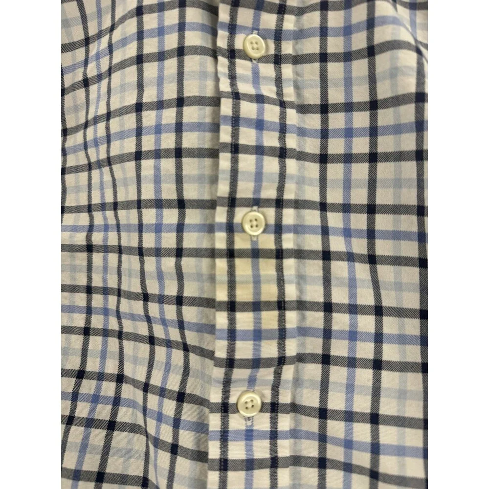 Polo Ralph Lauren Shirt Mens 2XLT Blue Plaid Long Sleeve Button Down Cotton